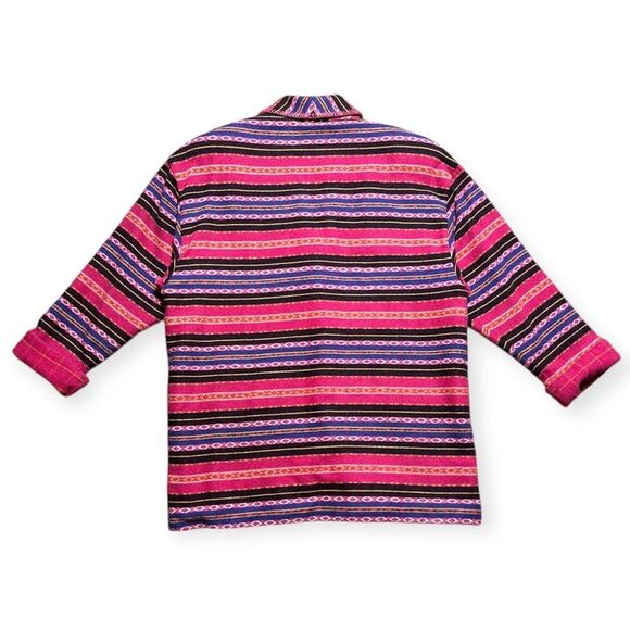 Vintage Gym Tonic Collection Jacket Women’s OS Wool Southwestern Striped Sweater - Picture 2 of 8